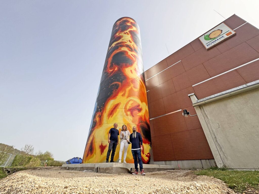 Heizwerk Kelheim Pufferspeicher_Kunst