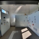 Einer der von Schubert installierten Verteilerräume Hochwasserschutz Rheindelta Steuertechnik